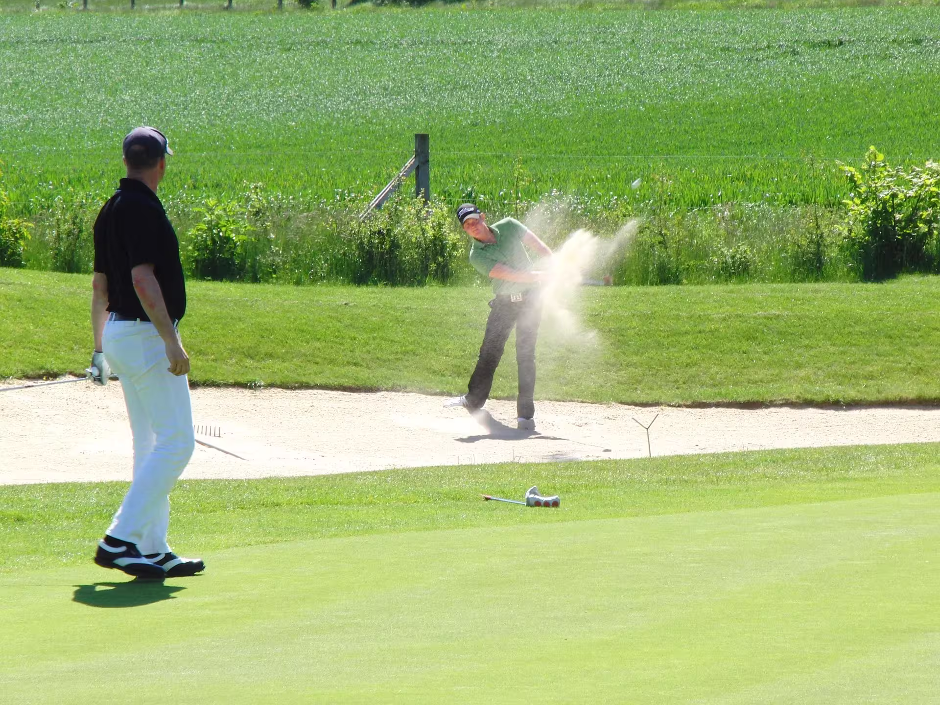 Golf coaching session