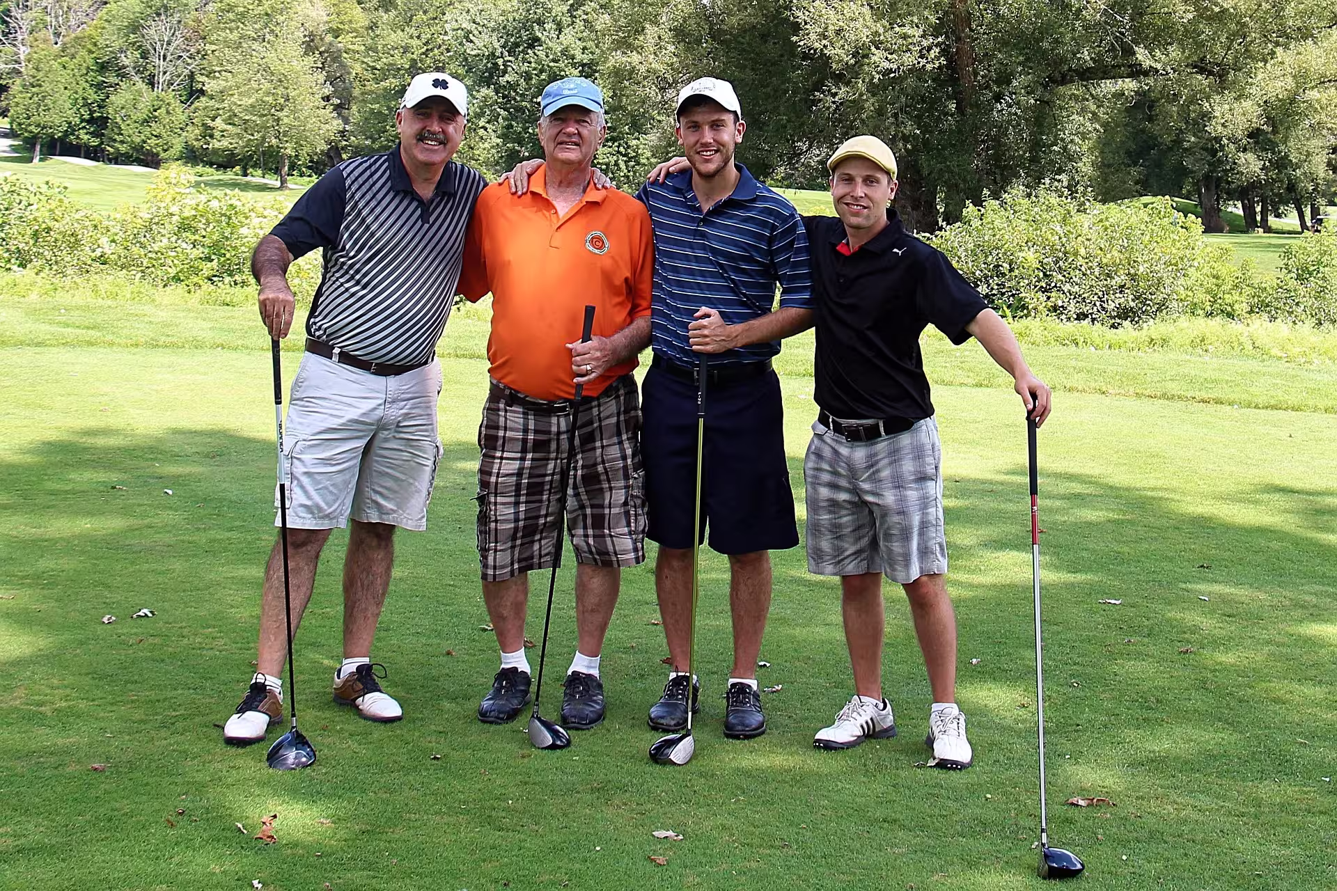 Golf tees and balls